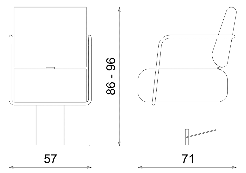 Cu29 hairdressing chair
