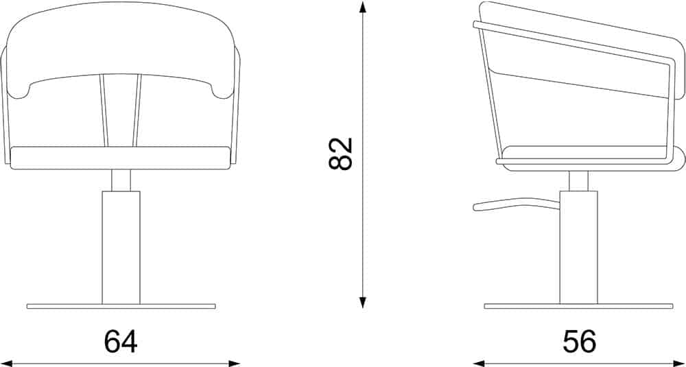 Posh Gold hairdressing chair