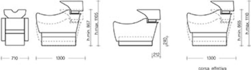 Push-up washing chair