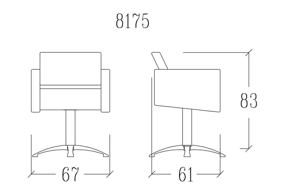 Trafalgar hair chair