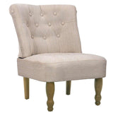 Fauteuil de style France crème tissu