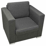 Fauteuil gris foncé tissu