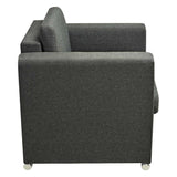 Fauteuil gris foncé tissu