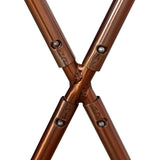 Chaise papillon marron et blanc cuir de vache