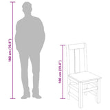 Chaises à manger lot de 2 bois massif