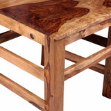 Chaises à manger lot de 2 bois massif