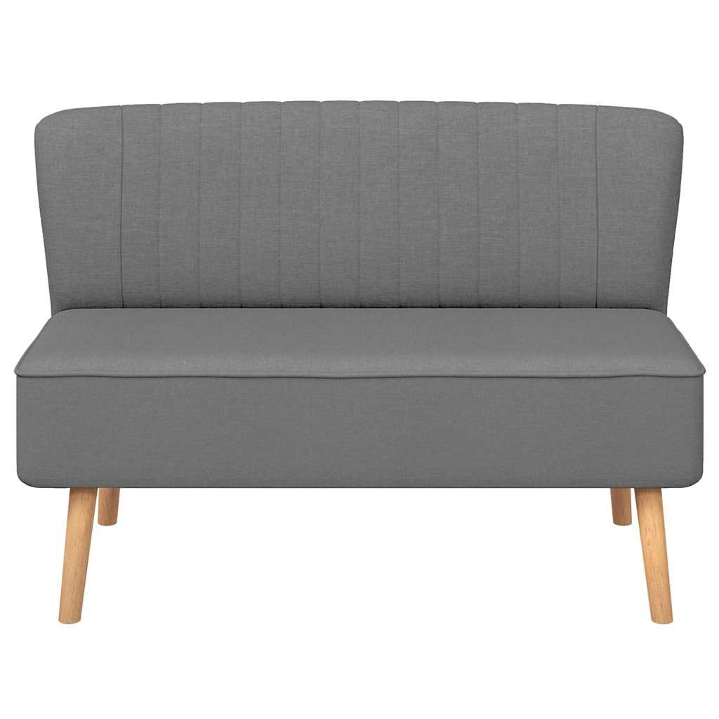 Canapé 117 x 55,5 x 77 cm Tissu Gris clair