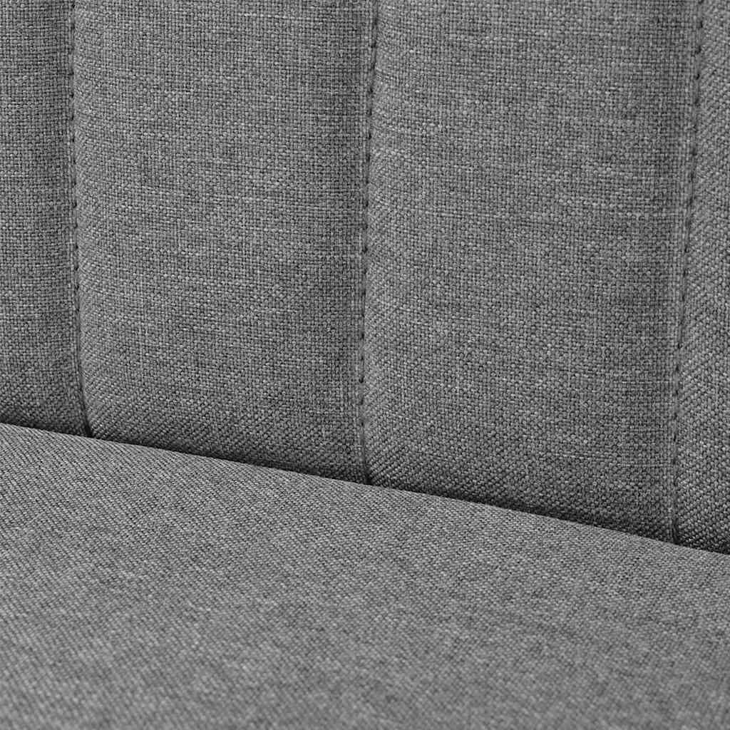 Canapé 117 x 55,5 x 77 cm Tissu Gris clair