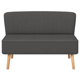 Canapé 117x55,5x77 cm Tissu Gris foncé