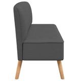 Canapé 117x55,5x77 cm Tissu Gris foncé