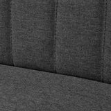 Canapé 117x55,5x77 cm Tissu Gris foncé