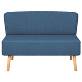 Canapé 117x55,5x77 cm Tissu Bleu