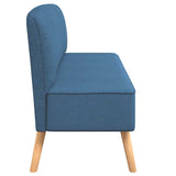 Canapé 117x55,5x77 cm Tissu Bleu