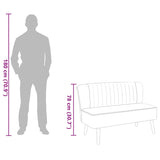 Canapé 117x55,5x77 cm Tissu Vert