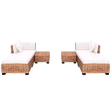 Ensemble de canapés 16 pcs Rotin naturel