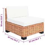 Ensemble de canapés 14 pcs Rotin naturel