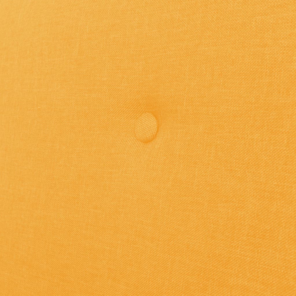 Canapé à 2 places Tissu Jaune