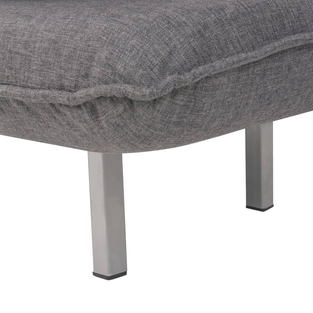 Fauteuil pivotant et canapé-lit gris foncé tissu