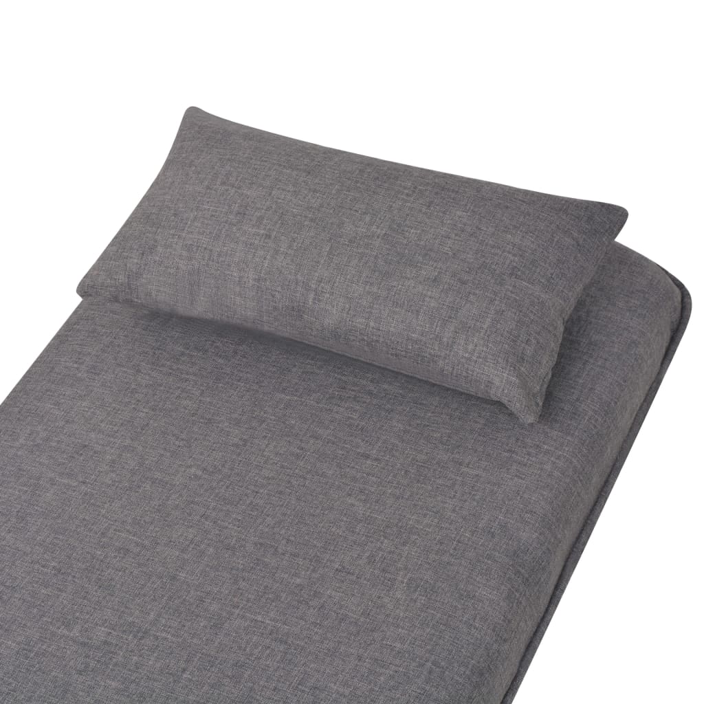 Fauteuil pivotant et canapé-lit gris foncé tissu