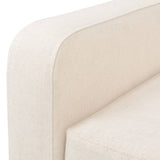 Fauteuil blanc crème tissu