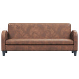 Canapé à 3 places Daim synthétique Marron