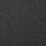 Chaises à manger lot de 6 gris foncé tissu