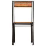 Chaises à manger lot de 2 bois d'acacia solide