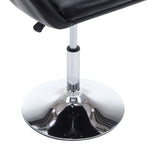 Chaises pivotantes de salle à manger 2 pcs Noir Similicuir