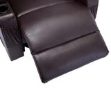 Fauteuil à bascule de massage Marron Similicuir