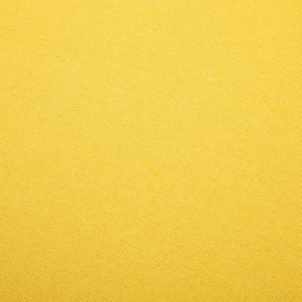 Fauteuil sans accoudoirs jaune tissu