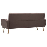 Canapé à 3 places Tissu Marron
