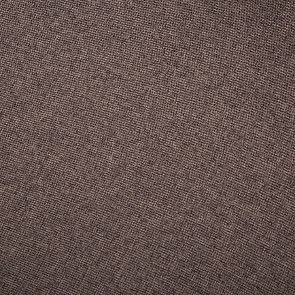 Canapé à 3 places Tissu Marron