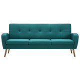 Canapé à 3 places Tissu Vert