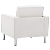 Fauteuil Blanc 75x70x75 cm Similicuir