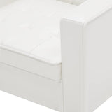 Fauteuil Blanc 75x70x75 cm Similicuir