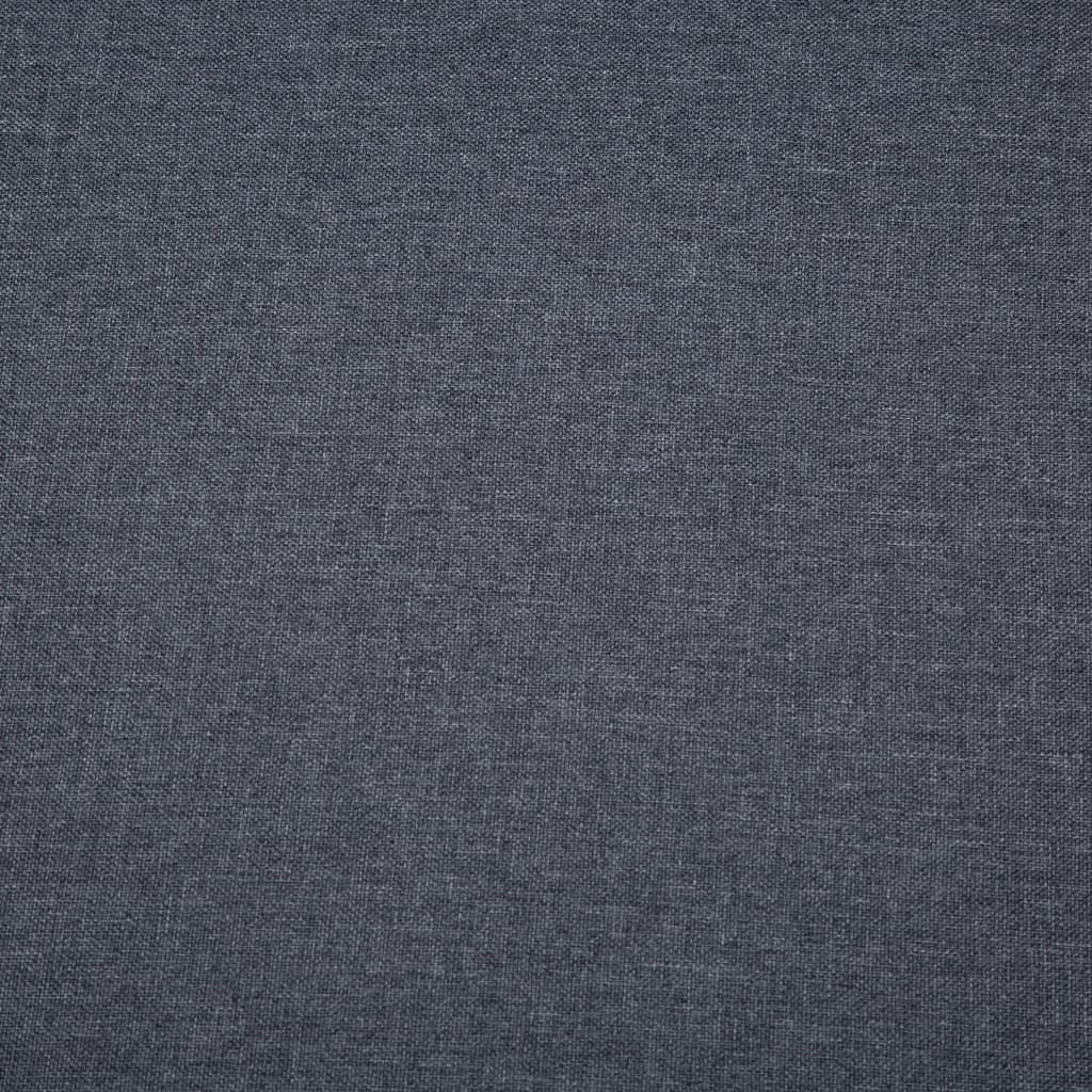 Canapé à 3 places Revêtement en tissu 172x70x82 cm Gris foncé