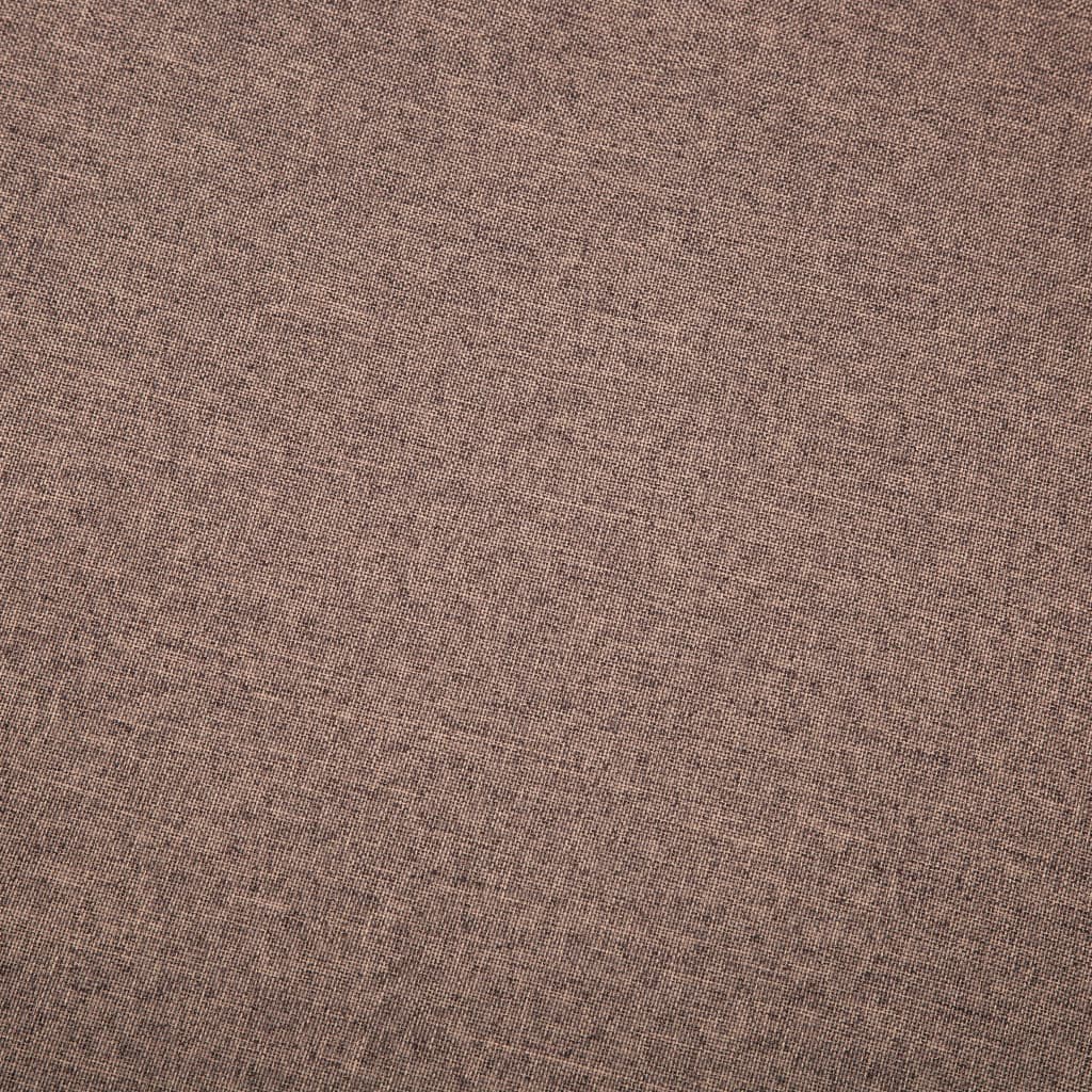 Canapé à 3 places revêtement en tissu 172x70x82 cm marron