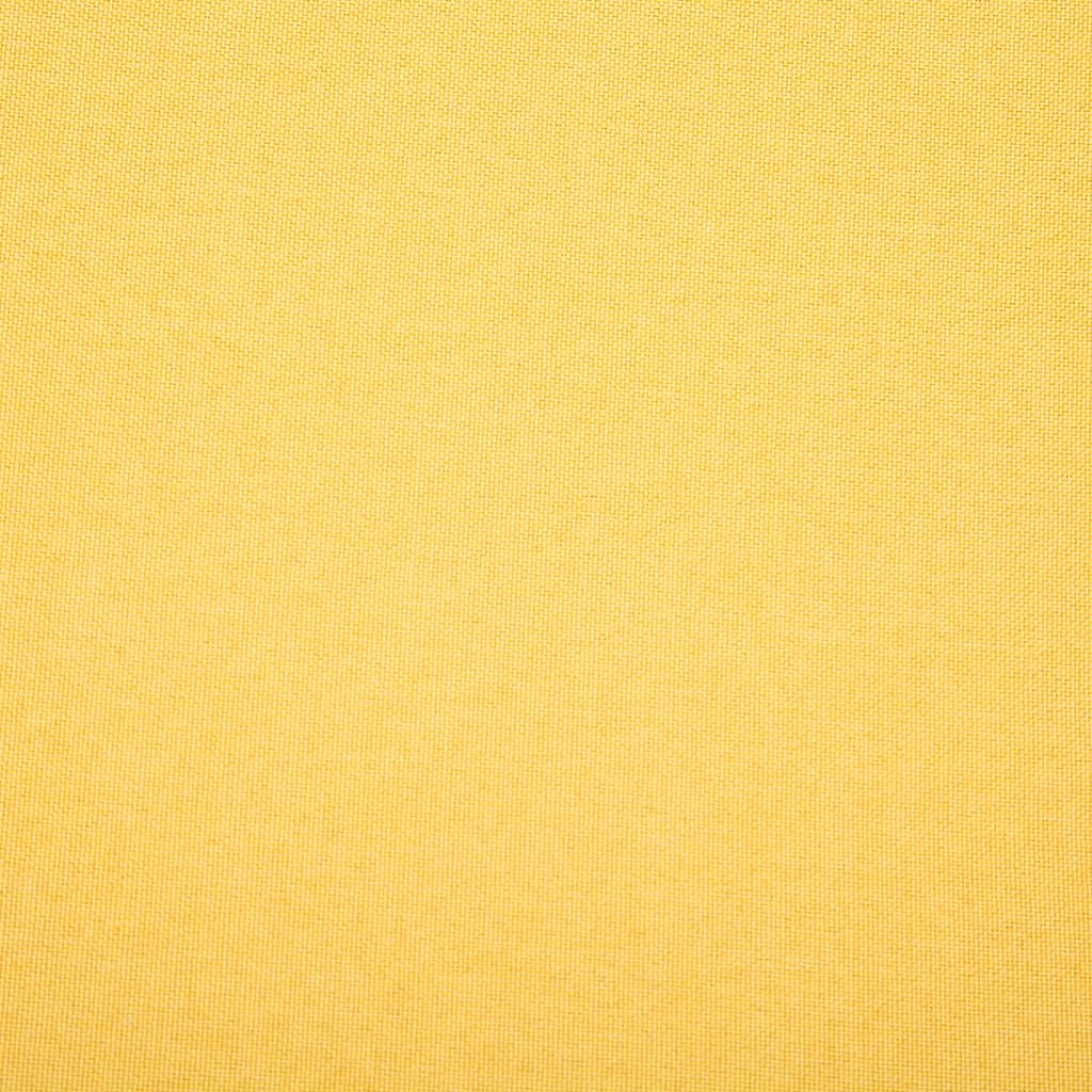 Canapé à 3 places revêtement en tissu 172x70x82 cm jaune