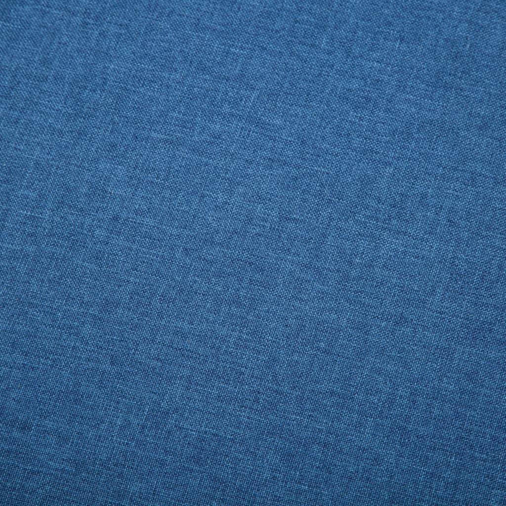 Canapé à 3 places revêtement en tissu 172x70x82 cm bleu
