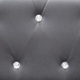 Canapé à 3 places Revêtement en velours 199 x 75 x 72 cm Gris