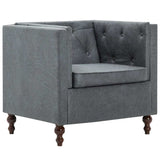 Fauteuil gris tissu
