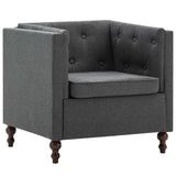 Fauteuil gris foncé tissu