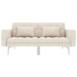 Canapé-lit crème tissu