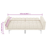 Canapé-lit crème tissu