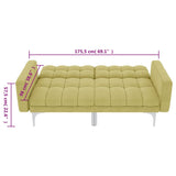 Canapé-lit Vert Tissu