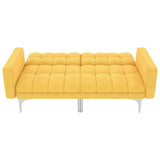 Canapé-lit Jaune Tissu