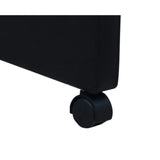 Chaises à manger lot de 2 noir similicuir