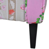 Fauteuil avec design de patchwork Tissu