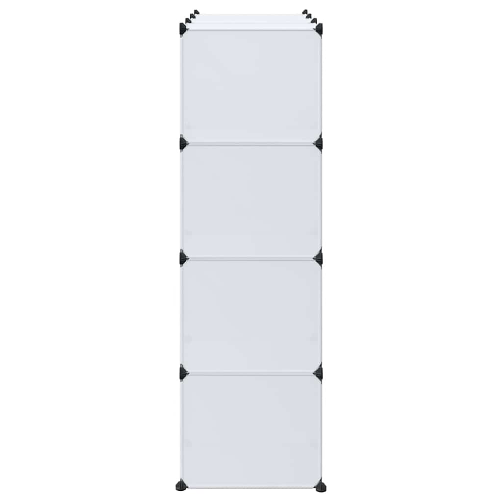 Armoire modulaire 9 compartiments 109x36,5x143 cm blanc