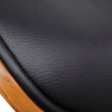 Chaises à manger lot de 2 bois courbé et similicuir